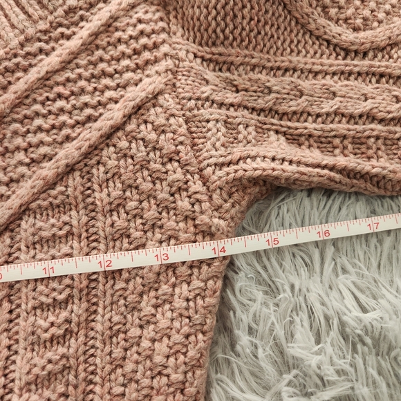 Moda International Mauve Wool Blend Mixed Stitch Boatneck Fitted Sweater - Picture 7 of 7